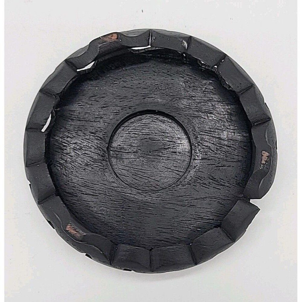 Chinese Carved Black Wood Bowl Pot Vase Display Stand Base Footed Ornate READ - Picture 3 of 9